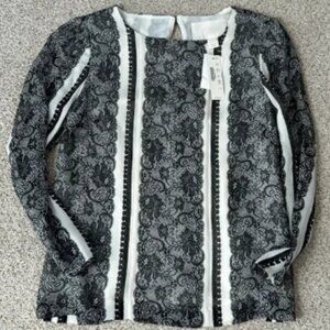 NWT J. Crew Collection Chiffon Toile Blouse, 0